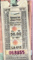 India busticket